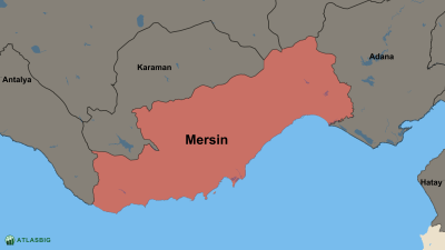 Mersin ve Komşu İller Haritası Thumbnail