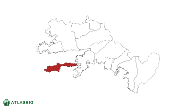 Muğla haritasında Datça Thumbnail