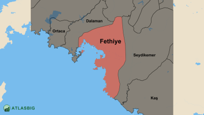 Fethiye ve Komşu İlçeler Haritası Thumbnail