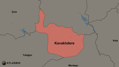 Kavaklıdere ve Komşu İlçeler Haritası Thumbnail