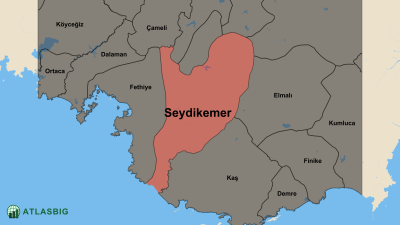 Seydikemer ve Komşu İlçeler Haritası Thumbnail