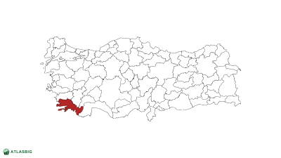 Türkiye haritasında Muğla Thumbnail