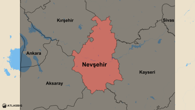 Nevşehir ve Komşu İller Haritası Thumbnail