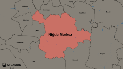 Niğde Merkez ve Komşu İlçeler Haritası Thumbnail