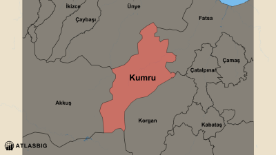 Kumru ve Komşu İlçeler Haritası Thumbnail