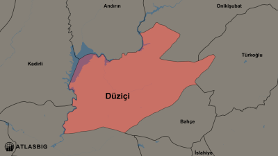 Düziçi ve Komşu İlçeler Haritası Thumbnail