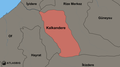 Kalkandere ve Komşu İlçeler Haritası Thumbnail