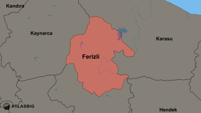 Ferizli ve Komşu İlçeler Haritası Thumbnail