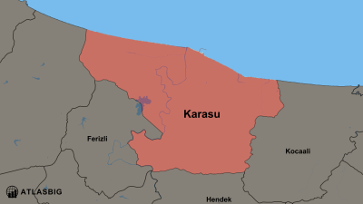Karasu ve Komşu İlçeler Haritası Thumbnail