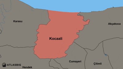 Kocaali ve Komşu İlçeler Haritası Thumbnail