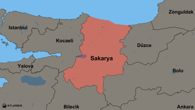 Sakarya ve Komşu İller Haritası Thumbnail