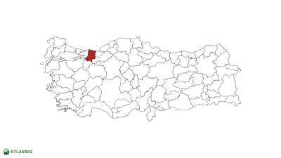 Türkiye haritasında Sakarya Thumbnail