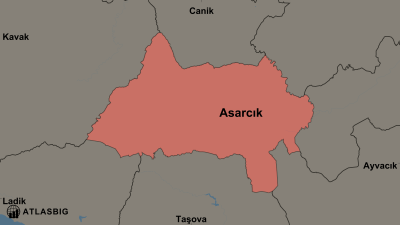 Asarcık ve Komşu İlçeler Haritası Thumbnail
