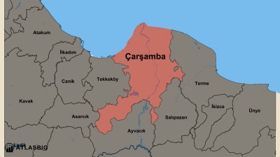 Çarşamba ve Komşu İlçeler Haritası Thumbnail