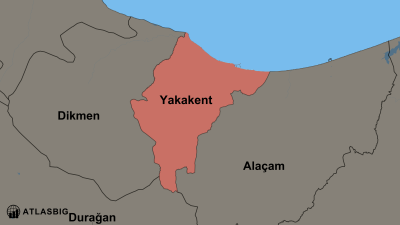 Yakakent ve Komşu İlçeler Haritası Thumbnail