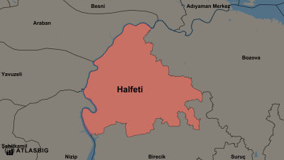 Halfeti ve Komşu İlçeler Haritası Thumbnail