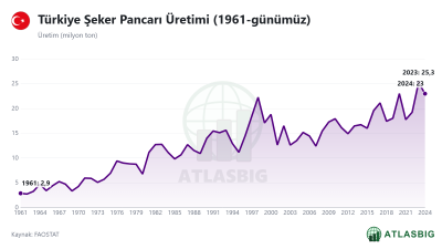 Türkiye Şeker Pancarı Üretimi (1961-günümüz)