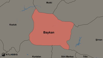 Baykan ve Komşu İlçeler Haritası Thumbnail