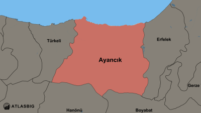 Ayancık ve Komşu İlçeler Haritası Thumbnail