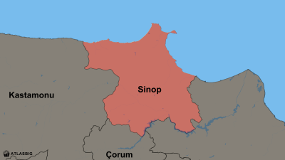 Sinop ve Komşu İller Haritası Thumbnail