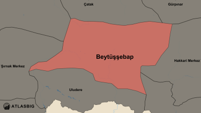 Beytüşşebap ve Komşu İlçeler Haritası Thumbnail
