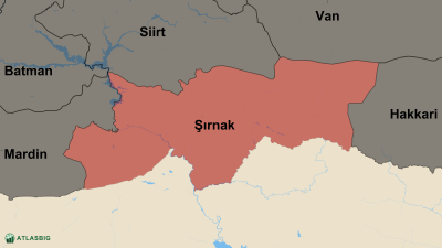 Şırnak ve Komşu İller Haritası Thumbnail