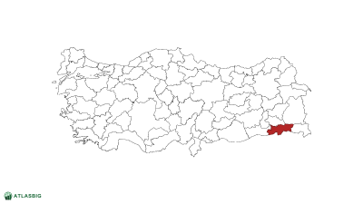 Türkiye haritasında Şırnak Thumbnail