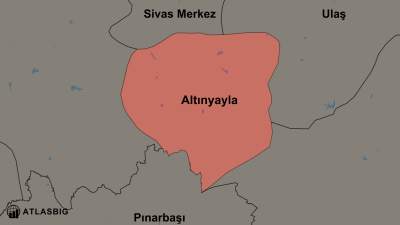 Altınyayla ve Komşu İlçeler Haritası Thumbnail