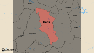 Hafik ve Komşu İlçeler Haritası Thumbnail