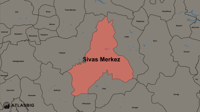 Sivas Merkez ve Komşu İlçeler Haritası Thumbnail
