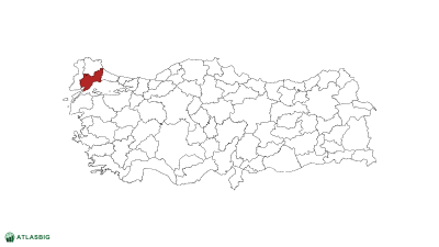 Türkiye haritasında Tekirdağ Thumbnail