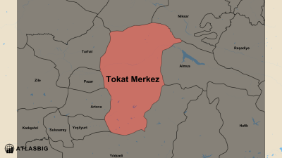 Tokat Merkez ve Komşu İlçeler Haritası Thumbnail