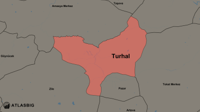 Turhal ve Komşu İlçeler Haritası Thumbnail