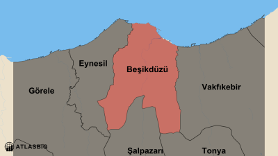 Beşikdüzü ve Komşu İlçeler Haritası Thumbnail
