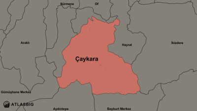 Çaykara ve Komşu İlçeler Haritası Thumbnail