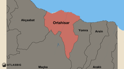 Ortahisar ve Komşu İlçeler Haritası Thumbnail