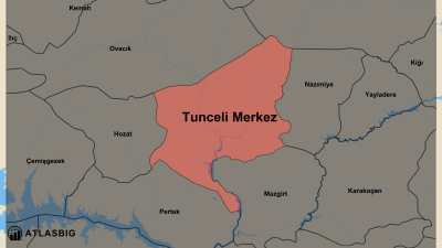 Tunceli Merkez ve Komşu İlçeler Haritası Thumbnail