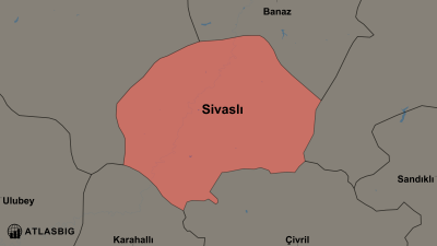 Sivaslı ve Komşu İlçeler Haritası Thumbnail