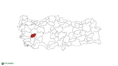 Türkiye haritasında Uşak Thumbnail