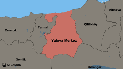 Yalova Merkez ve Komşu İlçeler Haritası Thumbnail