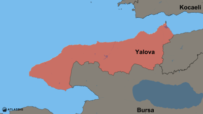 Yalova ve Komşu İller Haritası Thumbnail