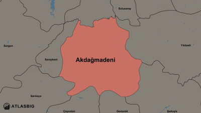Akdağmadeni ve Komşu İlçeler Haritası Thumbnail