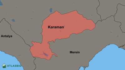 Karaman ve Komşu İller Haritası Thumbnail