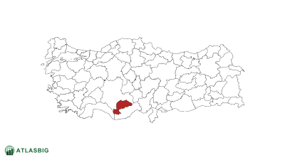 Türkiye haritasında Karaman Thumbnail