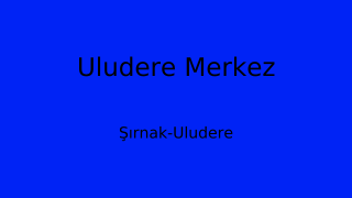 Uludere Belediyesi, Şırnak Thumbnail