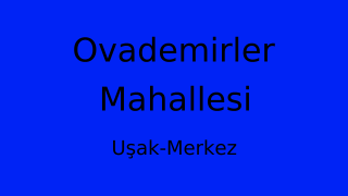 Ovademirler Mahallesi Thumbnail