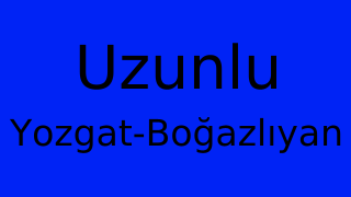 Uzunlu, Boğazlıyan, Yozgat Thumbnail