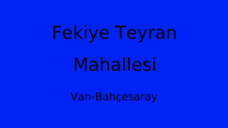 Fekiye Teyran Mahallesi Thumbnail