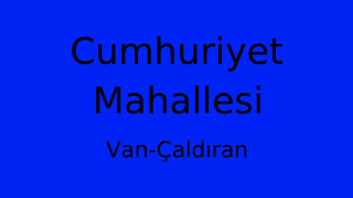 Cumhuriyet Mahallesi Thumbnail