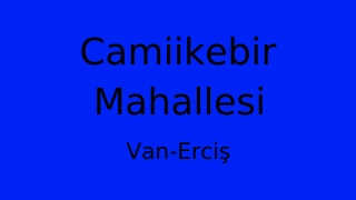 Camiikebir Mahallesi Thumbnail